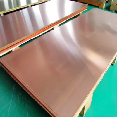 AISI C10800, 0,8 mm dick, 100 mm breit, Kupfer, poliertes Messing